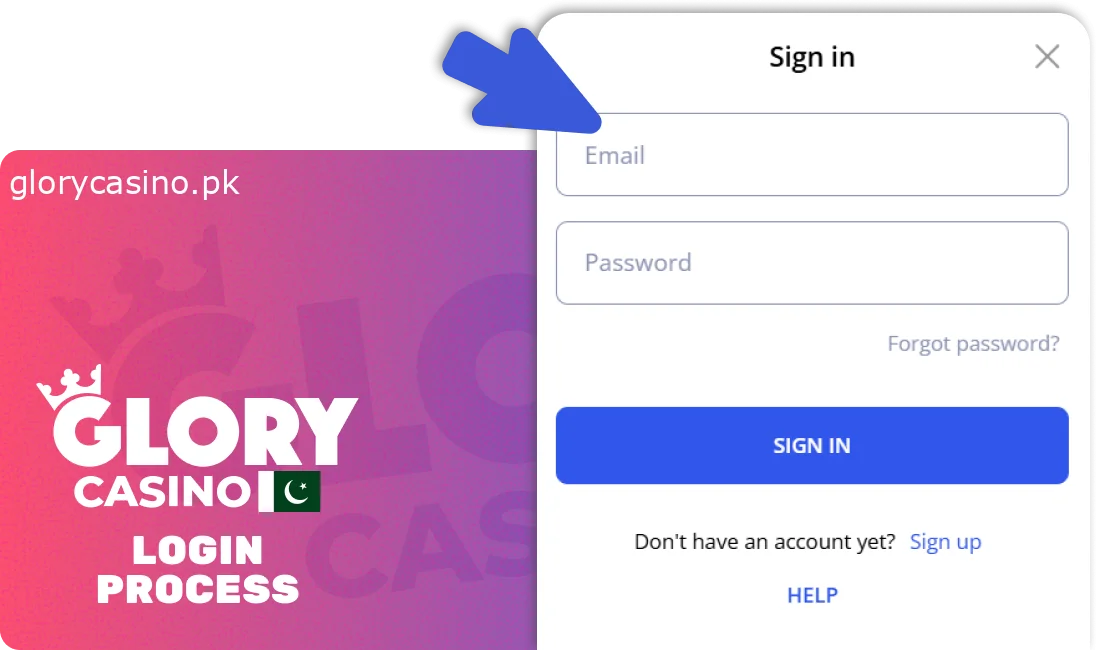 Glory Casino Login Instructions for Pakistani Players